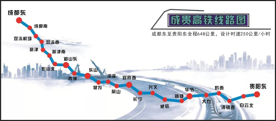 成貴高鐵將于2019年12月16日全線通車！