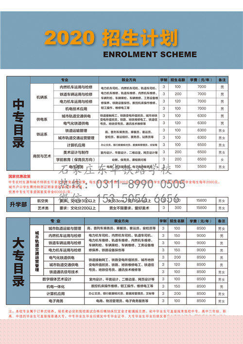 4月報名石家莊東華鐵路學(xué)校是什么時候入學(xué)？
