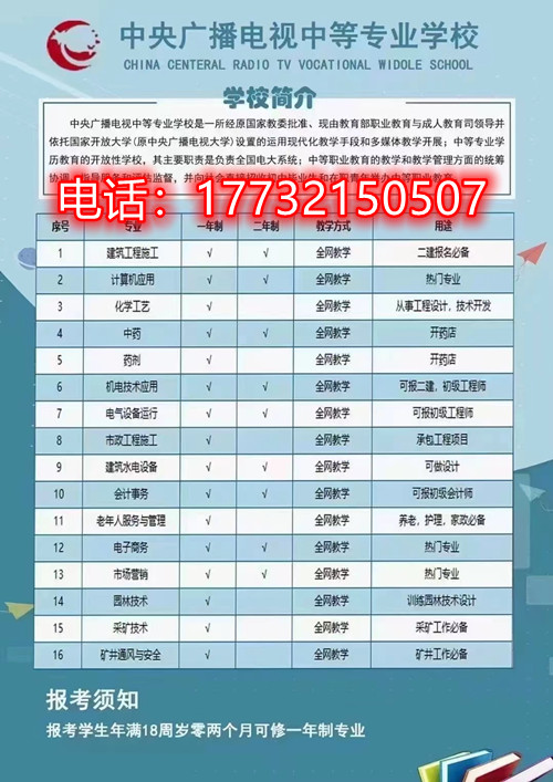 電大中專熱門(mén)專業(yè)